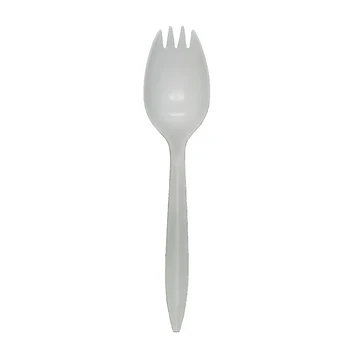 Modern 6-Inch Biodegradable Corn Starch Disposable Spork Tableware Set Disposable Tableware Production Line for Birthday Parties