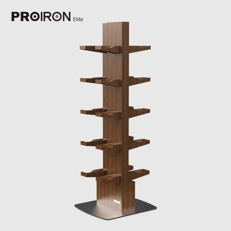 PROIRON  12kg Luxury Gift Round Fashion Chrome Slivery Stainless Steel Wooden Handle Dumbbell,hand Made Dumbbell