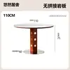 1.1-meter single dining table (pure white slab tabletop)