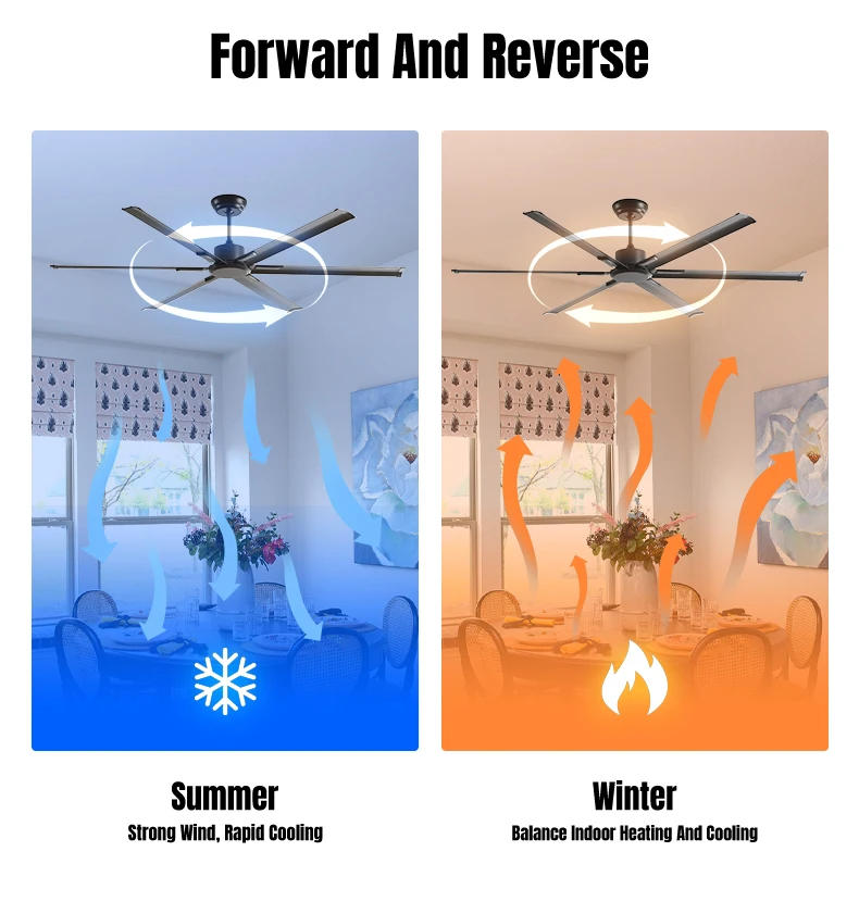 product modern 72 inch ceiling fans quiet remote control high cfm reversible dc abs blade579-6