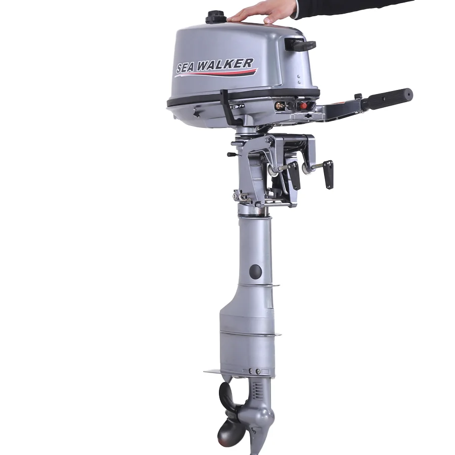 The 2-stroke 6hp and 5hp Outboard Engine Boat Horse Is Used As an Inflatable Fishing Boat