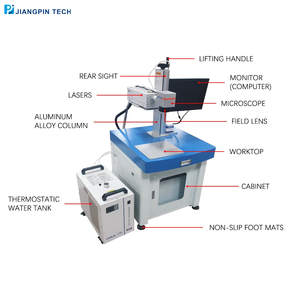 UV cabinet laser marking machine 3w 5w