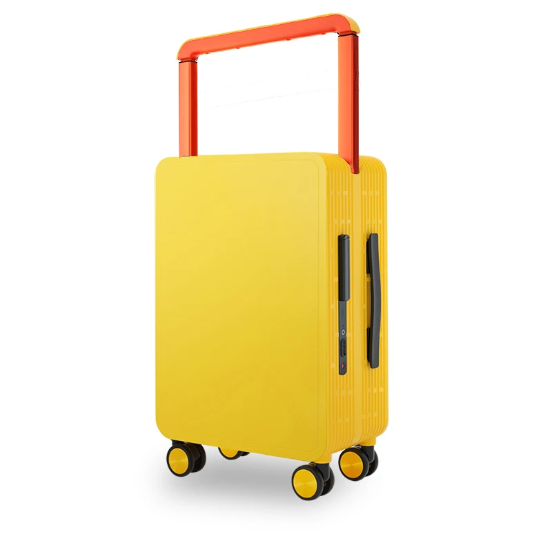 Polomeisdo  Custom PC Spinner Wheels Wide Trolley Luggage Set Travel Carry on Smart Aluminum Trolley Vintage Carry on Suitcases
