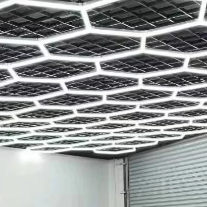 Smart App Control Led Wood Lock Magnetic Hexagon Vehicle Detailing Garage Rgb Lights Magic Home