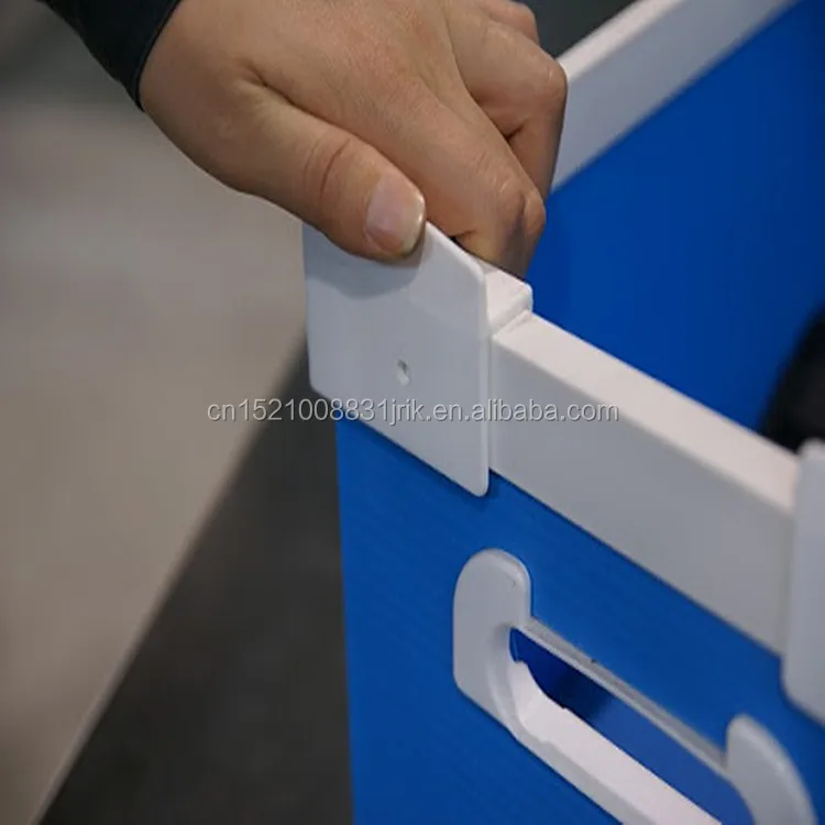 Foldable PP Corrugated Polionda Customized Plastic Container Pradan Case Carrying Storage Box With Handles for Large Part