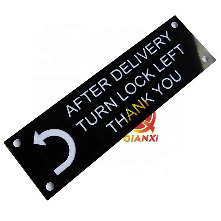Custom Traffolyte Name Plate Plastic Engraving Labels Electrica Valve Tags Maker Engraved Traffolyte Signs