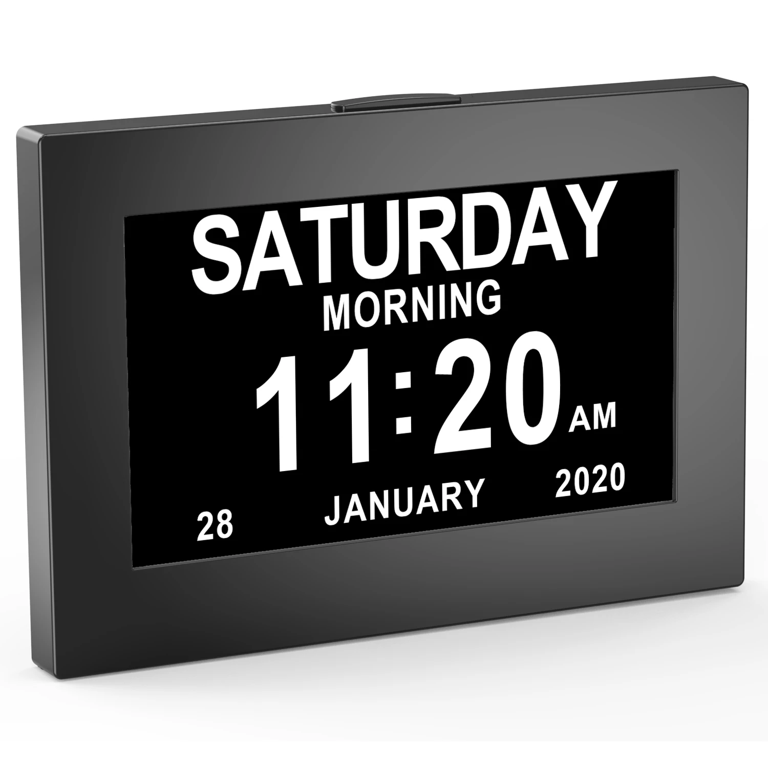 Large Display Desktop Alarm Clock Digital Calendar,8 Inch Clocks For