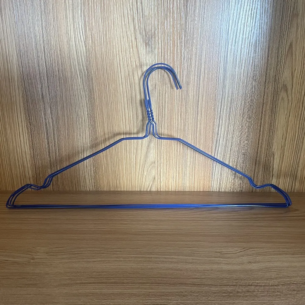 Diameter 1.9mm Laundry Drying Hanger , 16 Inch White / Black Wire Coat  Hangers