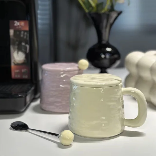 Simple French Cream Ceramic Mug