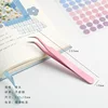 Baby pink elbow-tweezers for landscape stickers