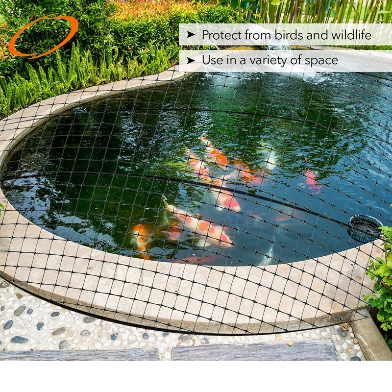 anti bird net for fish pond Pond Netting Ideas