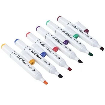 Drawing Art Markers 48 Colors Artist Alcohol Based Sketch Markers Dual Tip Permanent Color Marker Pens Set