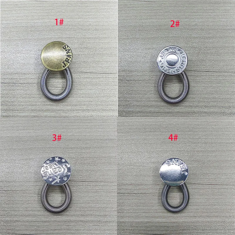 Unisex Jeans Metal Button Magic Extender Pants Waist Extender Snap Buttons