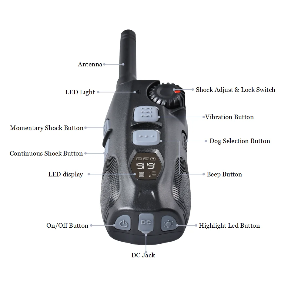 Pet Collars 2022 Remote Training Collar 2 Dogs 099 Shock Levels