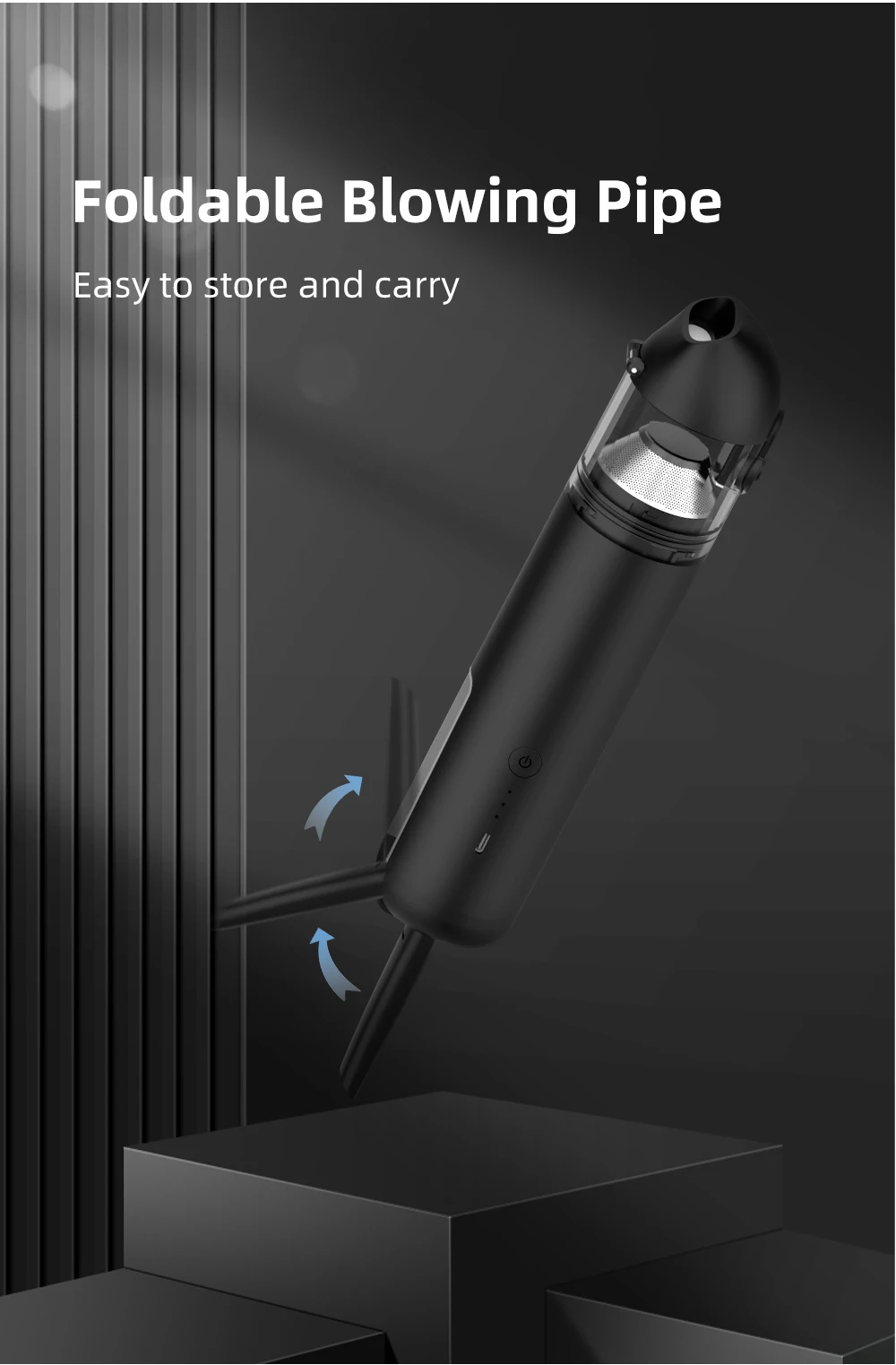 2 In 1 Vacuum And Blower 15000pa Cordless Powerful Handheld Mini Car