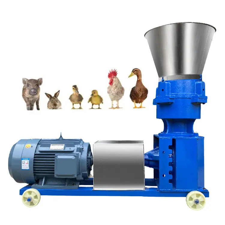 Second hand high efficiency small farm pellet animal feed pellet machine for poultry