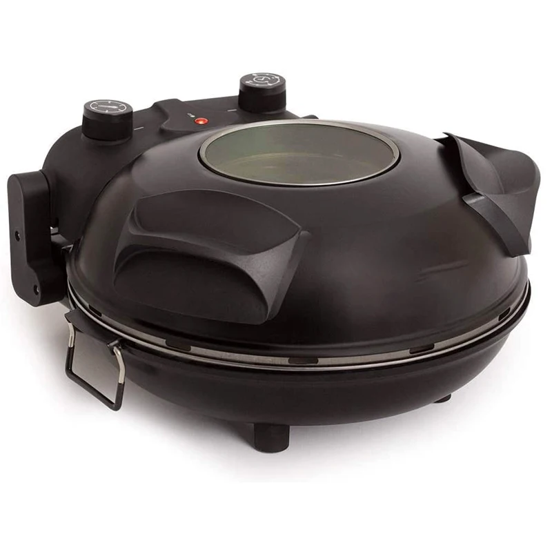 Multi Function Pizza Maker with Visible Window Special Stone for Baking 1200W Electric Crispy Crust Pizza Oven