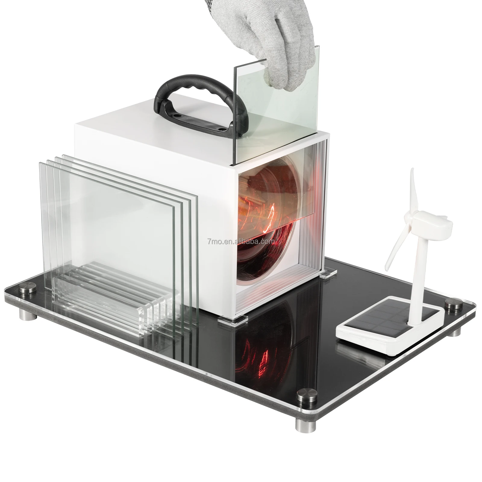 7mo New Arrival Window Film Testing Machine Solar Film Heat Insulation Tester Heating Lamp for Car Window Film