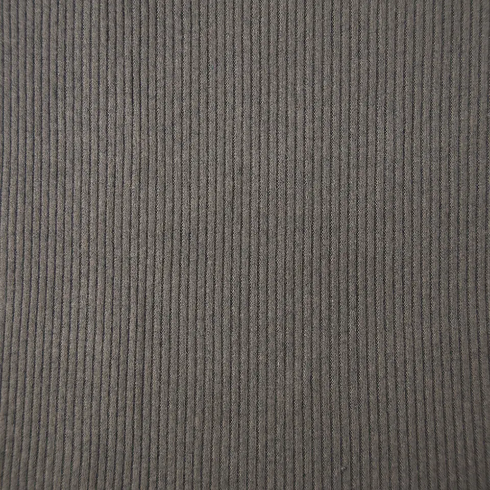 Высокое качество, низкая цена, средний вес, вискоза, полиэстер, спандекс, 2*2 рубчик, меланжевая ткань, одна сторона, Матовый для одежды