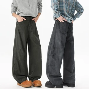 New Spring and Summer American Simple Jeans for Men Casual Pants with a Relaxed Straight Leg Trendy