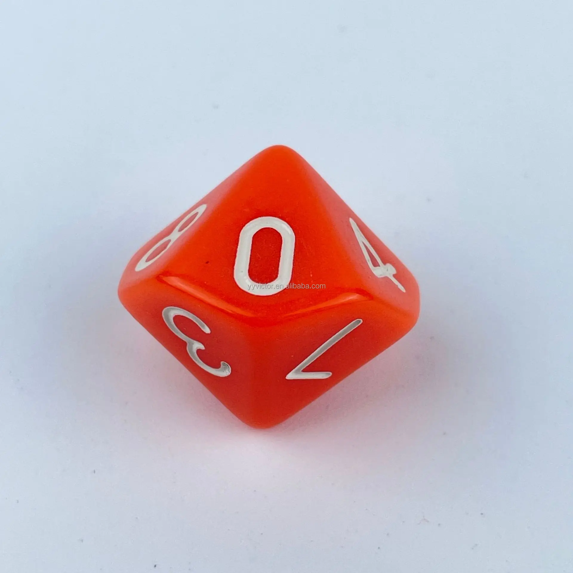 Lot De 10 Dés Polyédriques D10 En Acrylique – 10 Faces – Pour Jeux De Rôle Et Maths – Couleurs Variées