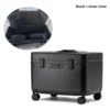 Black suitcase with liner