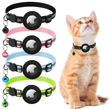 Explosive Cat Collar with Locator AirTag Pet Collar Reflective Collar with Bell
