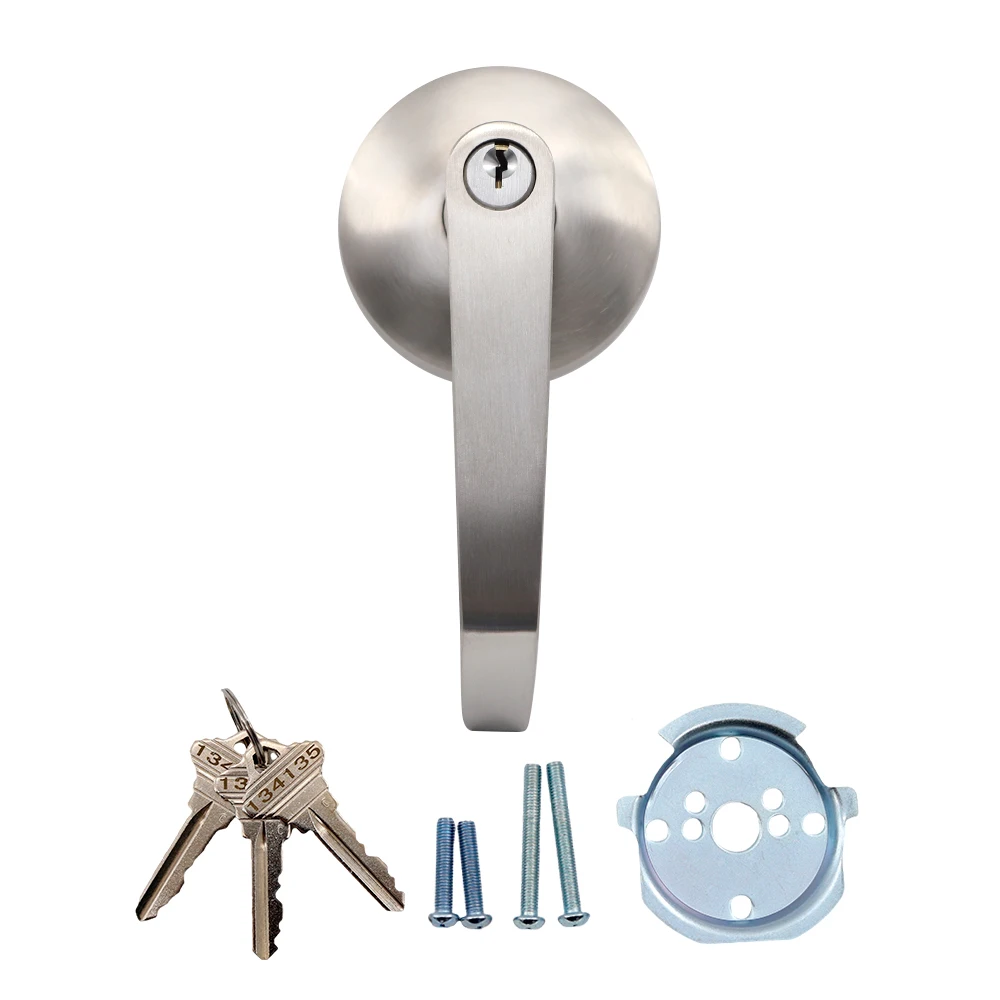 017S Factory Supply Stainless Steel 78mm Plate Lever Handle for Panic bar Door Handled Lock Passage Door