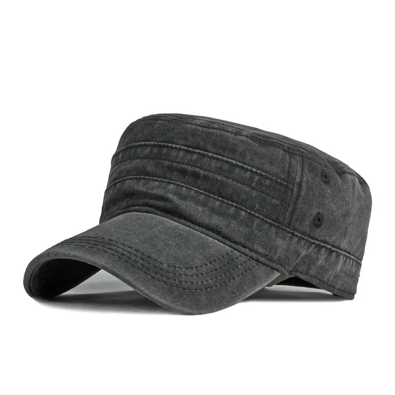 Custom Plain Jungle Camping Officer Style Army Green Sports Cap Baseball Hat With Embroidery Logo