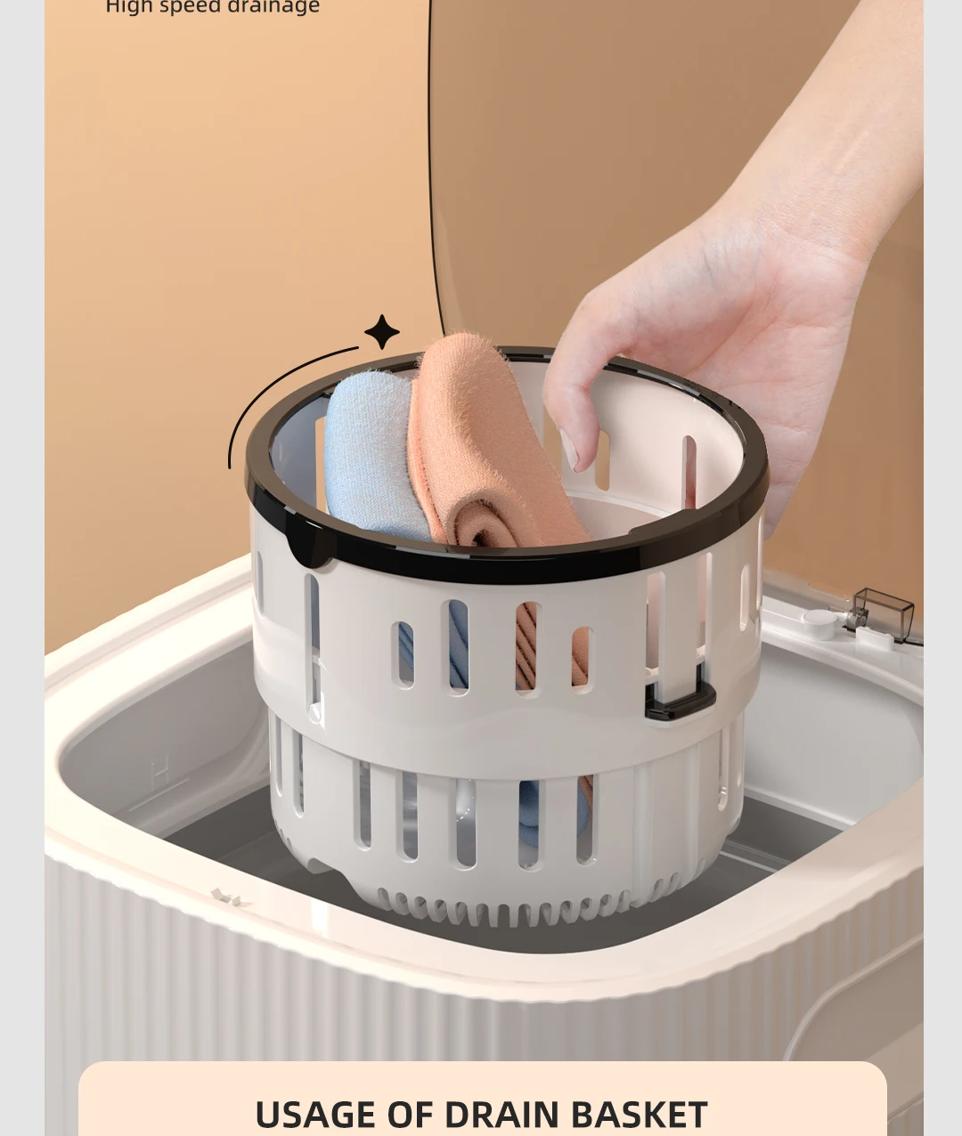 Xiaomi Moyu Underwear Washing Machine Washing Integrated Wave Wheel