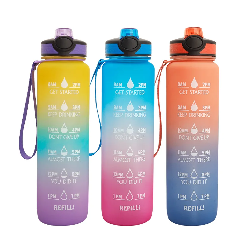 Sublimation Tumbler Leak Proof Bpa Free Drinking Water Bottle With Time ...