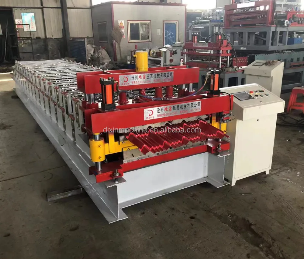 Zimbabwe Double Layer Galvanized Tile Roofing Sheet Making Machine Double Layer Roofing Sheet Machine