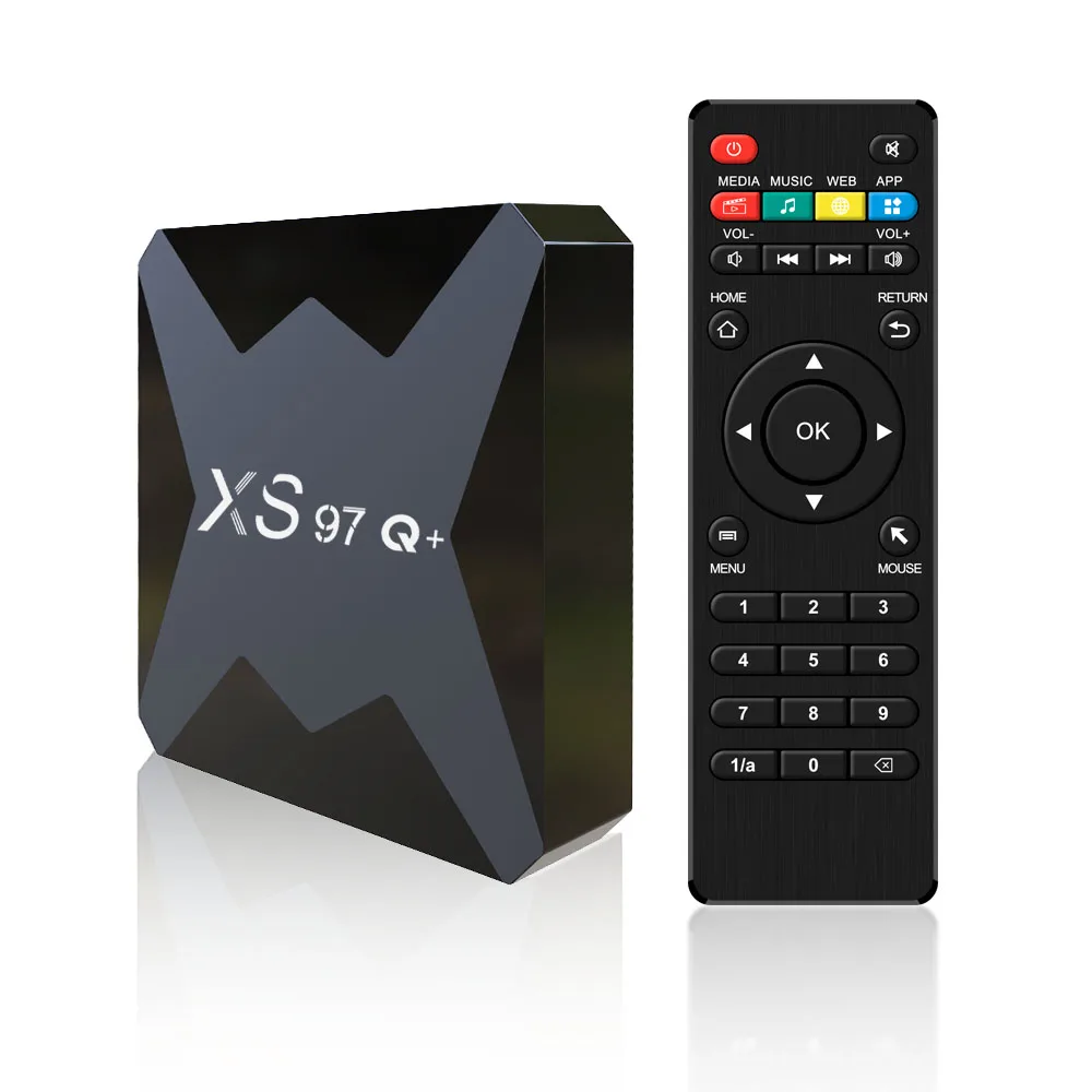 Set Top Box Android 10.0 Xs97q+ 8K HD H96MAX Dual Wifi 100M Tv TV Box Fully Loaded Ip Tv Box With Internet