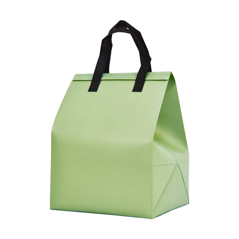 Wholesale Reusable Insulated Cooler Bags With Compartment Non Woven Laminated Aluminum Foil Lunch Bags