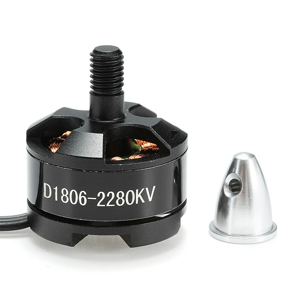 D1806 1806 2280KV 2-3S Banana Plug Brushless Motor Metal FPV RC Drone Quadcopter Aircraft for Multi-Rotor CW CCW