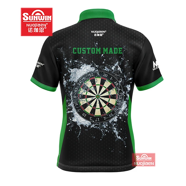 Sublimated Custom Dart t Shirt Design Your Own Custom Dart Shirts Jersey Polo with Pockets for Team