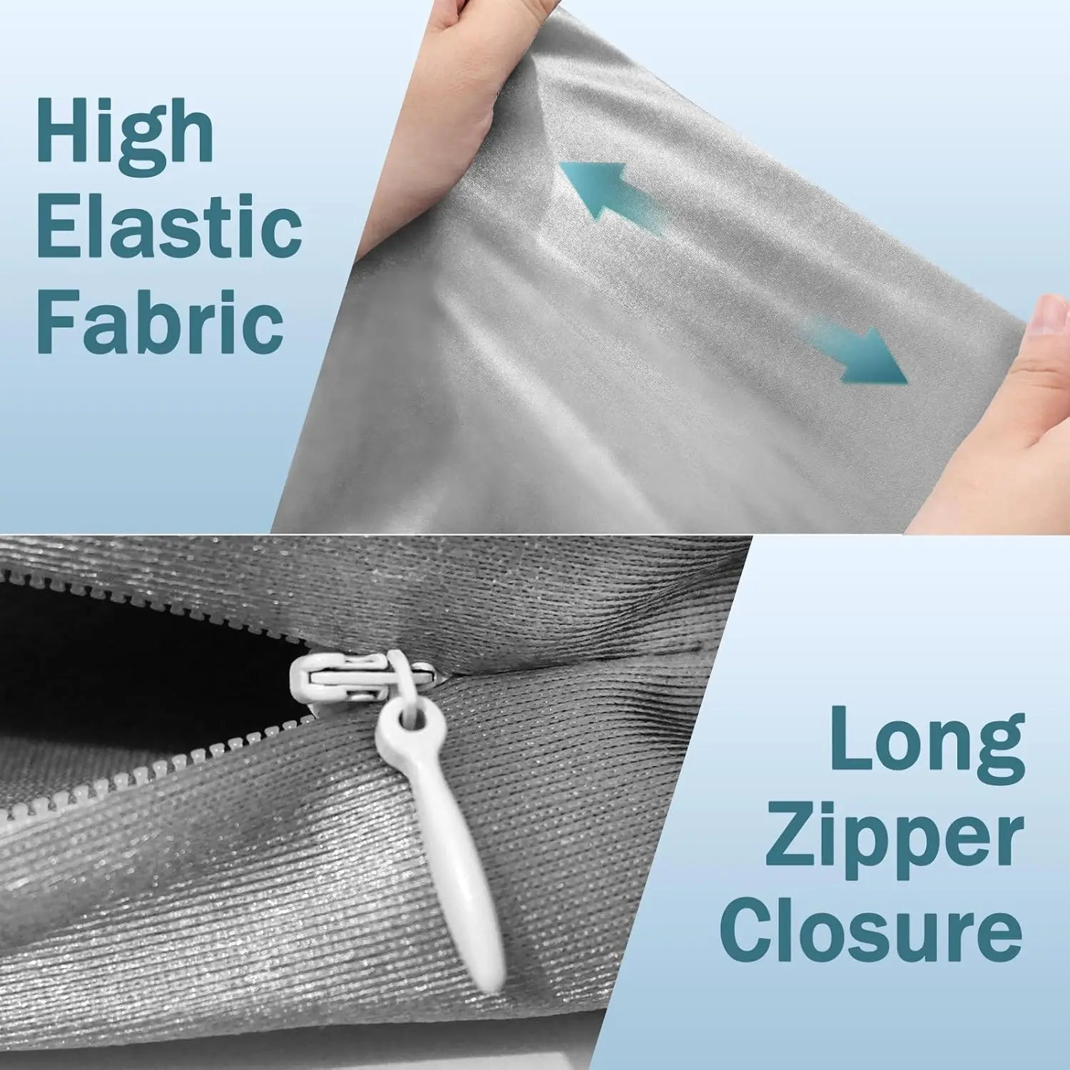 Oeko-Tex 100 Custom Logo Removable Washable Simple Contour Pillow Cover Silk Satin Pillowcase Zipper 600TC