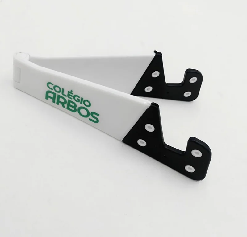 Custom LOGO Tablet Stand,Promotion Gifts Universal Lazy Mobile V Shape Phone Holder,  Plastic Lazy Mobile Phone Holder