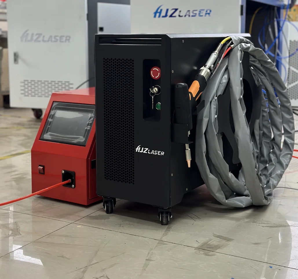 HJZ Air Cooling 4 in 1 Laser Welding Machine for Stainless Steel Aluminum Metal Welding Cutting and Cleaning
