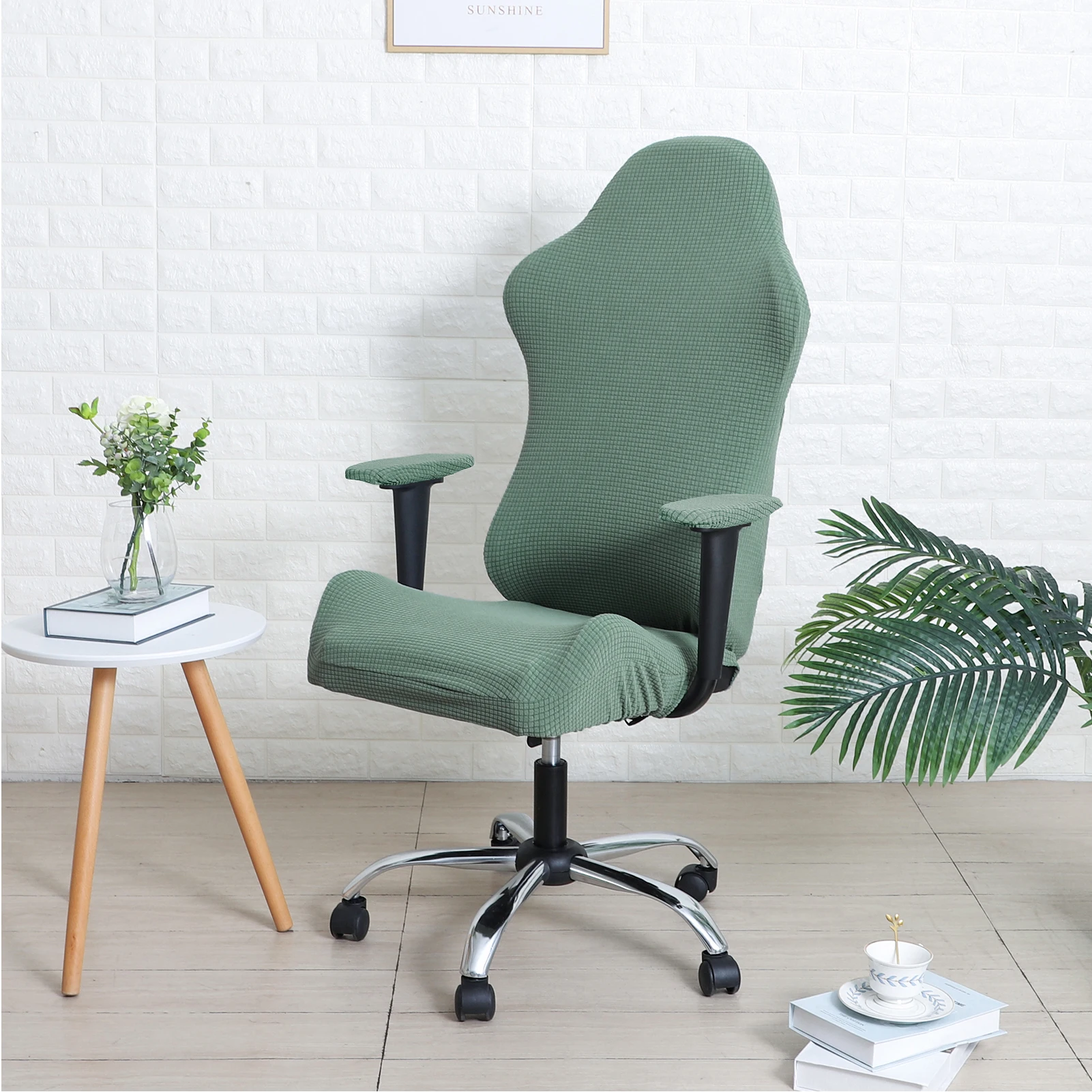 YongHo Modern Jacquard Christmas Gaming Office Chair Cover Spandex Elastic Armchair Seat aperçu 17