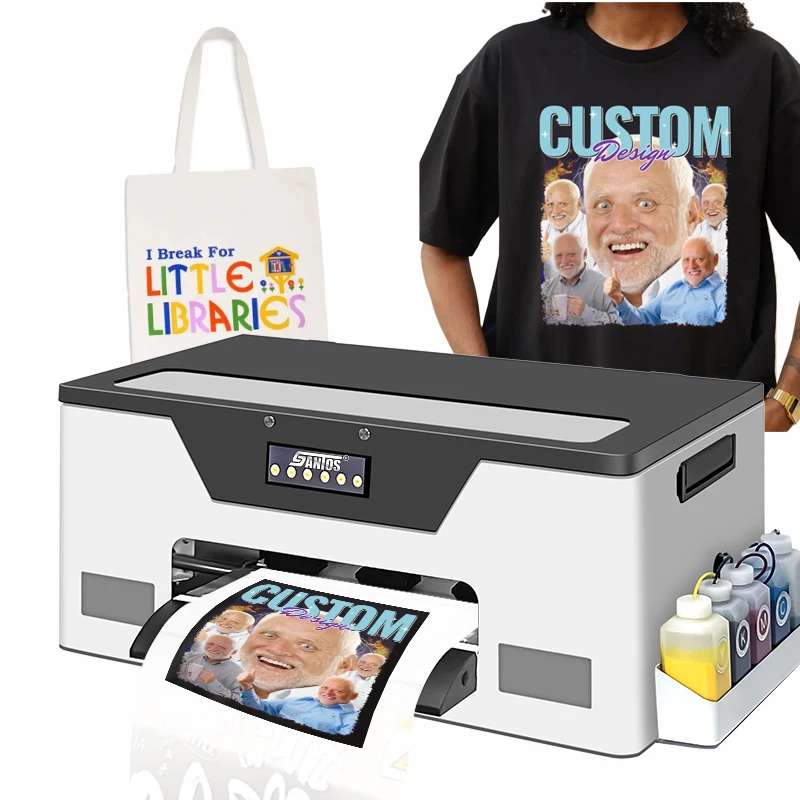 Latest A3 Xp600 Print Head with Shaking Powder Machine Pet Film 30cm DTF Printing Machine