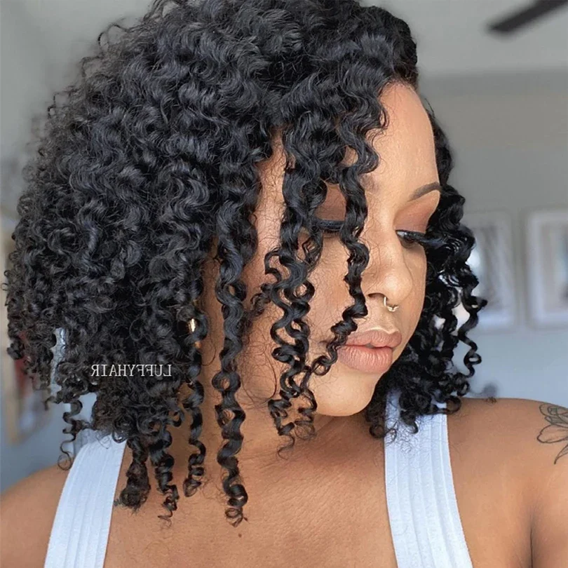 Brasiliano Sassy Curly Bulk Capelli Umani Per Intrecciatura 1/3 Pz/Lotto_voghion.com