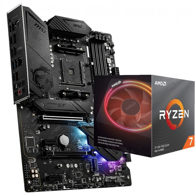 CPU Ryzen 7 5700X + MSI MPG B550 GAMING PLUS MSI MPG B550 GAMING PLUS AMD AM4 DDR4 M.2 USB 3.2 Gen 2 HDMI