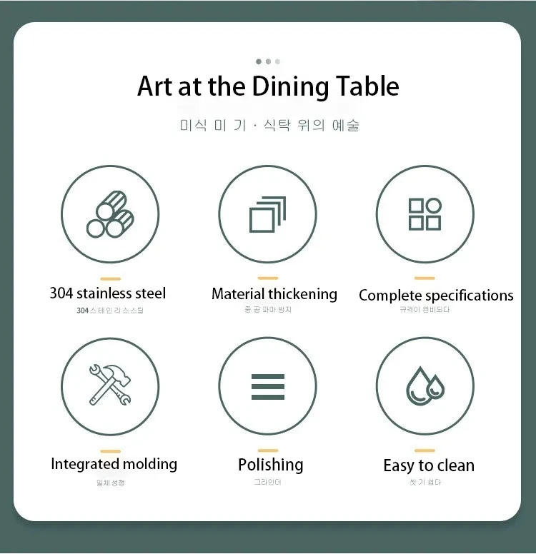 Korean Kimchi Horseradish Serving Plates Sauce Trays 304 Stainless