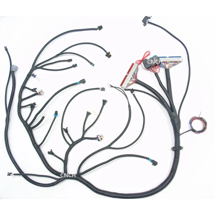 LS1 LT1 LS7 Camaro MegaSquirt MS3-Pro Standalone ECU  8' Wiring Harness  - CNCH Factory Custom Wire Harness Plugs