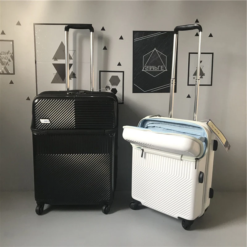Pure Day Single ANA Front Open Box HINOMOTO Universal Wheel 20 Inch Boarding Computer case Fashion Travel Suitcase Luggage