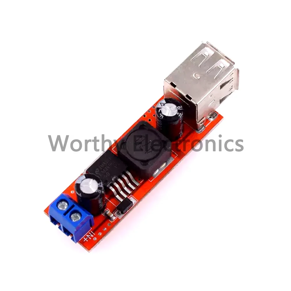 Dual Usb Output 9v/12v/24v/36v To 5v 3a Step-down Voltage Regulator ...