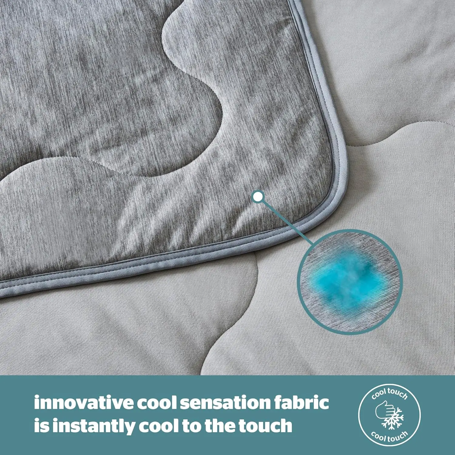 Throw Custom Size Summer Q-Max 0.4 Cooling Double-Sided Cool Soft Cool Blanket Breathable  Cooling Lightweight Comfortable