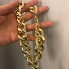Fashion Big Necklaces Necklace Jewelry Necklaces Necklaces For Women Hot Sale Fashion Big Chunky Cuban Chain Necklaces 18K Gold Plated Necklace Choker For Women Jewelry Wholesale