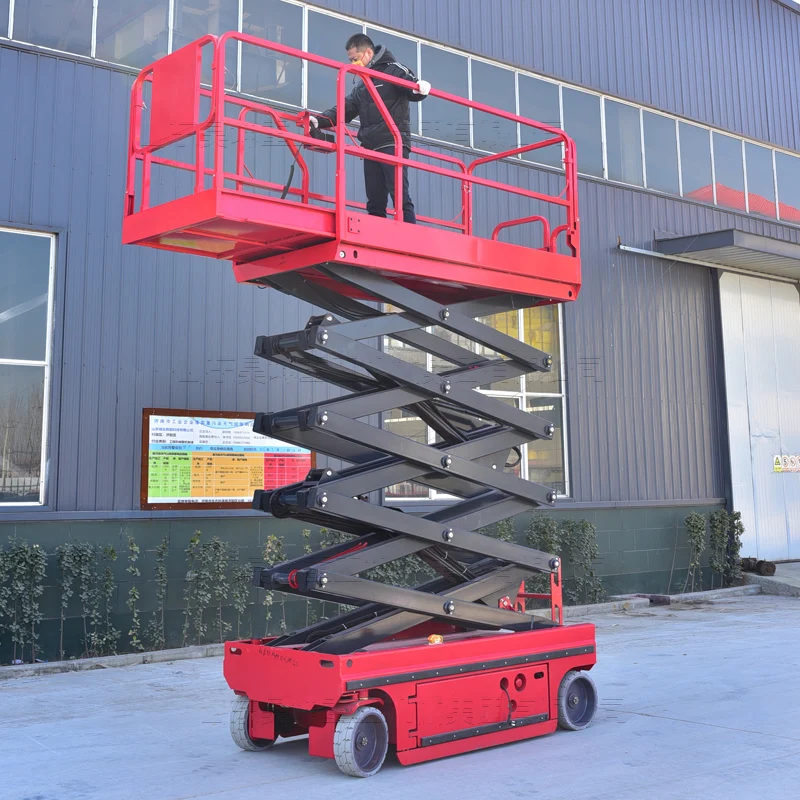 Mobile Electric Hydraulic Aerial Lift Elevated Work Platform Electric ...